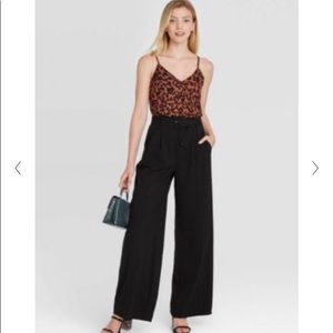 High Waisted Black Slacks